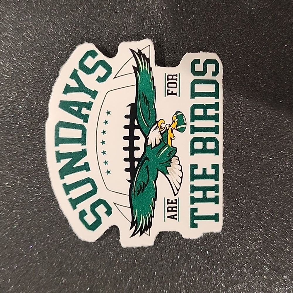 Sundays are For the Birds Sticker 2.1"x 1.85"
